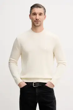 United Colors of Benetton pulover din amestec de lana culoarea bej, 1444U10AZ imagine