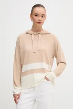 United Colors of Benetton pulover din amestec de lana culoarea bej, light, 102HE203V imagine