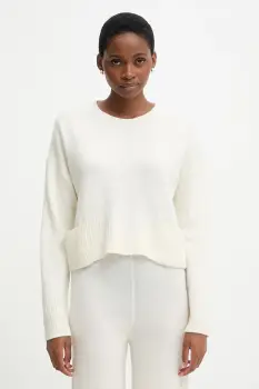 United Colors of Benetton pulover din amestec de lana culoarea bej, light, 126WD10E4 imagine