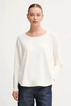 United Colors of Benetton pulover din amestec de lana culoarea bej, light, 1Y6SD10EG imagine