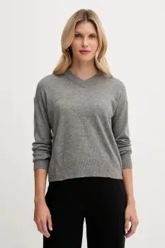 United Colors of Benetton pulover din amestec de lana culoarea gri, light, 102HD4032 imagine