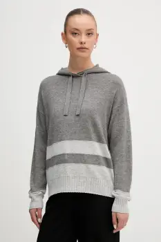 United Colors of Benetton pulover din amestec de lana culoarea gri, light, 102HE203V imagine