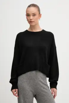 United Colors of Benetton pulover din amestec de lana culoarea negru, light, 126WD10E4 imagine