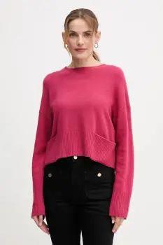 United Colors of Benetton pulover din amestec de lana culoarea roz, light, 126WD10E4 imagine