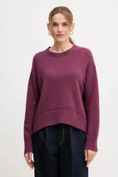 United Colors of Benetton pulover din amestec de lana culoarea violet, 1244D10BC imagine