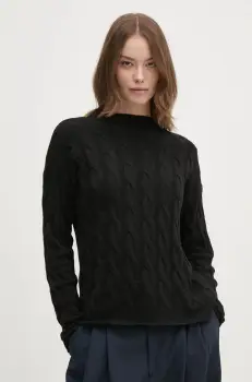 United Colors of Benetton pulover din amestec de lana femei, culoarea negru, 1335D2467 imagine