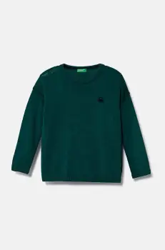 United Colors of Benetton pulover din amestec de lana pentru bebelusi culoarea verde, light, 1041H1025 imagine