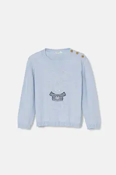 United Colors of Benetton pulover din amestec de lana pentru bebelusi light, 1ZNNB1011 imagine