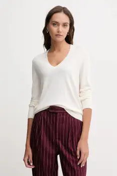 United Colors of Benetton pulover din amestec de matase culoarea roz, light, 1ZRED402L imagine