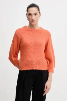United Colors of Benetton pulover din amestec de mohair culoarea portocaliu, 1VAAD10F4 imagine