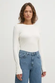 United Colors of Benetton pulover femei, culoarea bej, light, 104HD10CB imagine