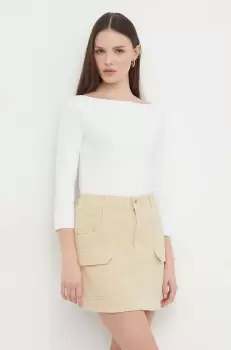 United Colors of Benetton pulover femei, culoarea gri, light imagine