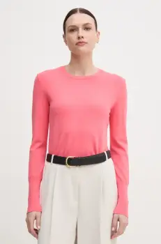 United Colors of Benetton pulover femei, culoarea roz, light, 104HD10CB imagine