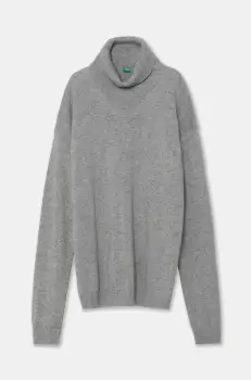 United Colors of Benetton pulover pentru copii din amestec de lana culoarea gri, 1032C200D imagine