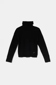 United Colors of Benetton pulover pentru copii din amestec de lana culoarea negru, light, 106WC200G imagine