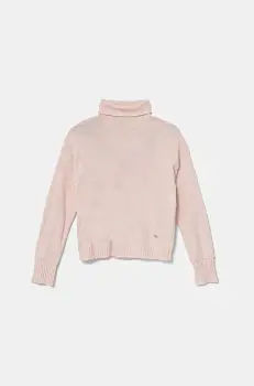 United Colors of Benetton pulover pentru copii din amestec de lana culoarea roz, light, 106WC200G imagine