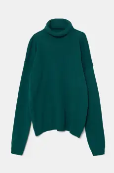 United Colors of Benetton pulover pentru copii din amestec de lana culoarea verde, light imagine