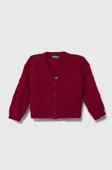 United Colors of Benetton pulover pentru copii din amestec de lana culoarea violet imagine