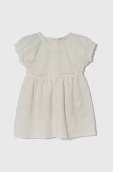 United Colors of Benetton rochie bebe culoarea bej, mini, evazati imagine
