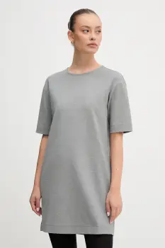 United Colors of Benetton rochie culoarea gri, mini, drept, 47CKDV0BW imagine