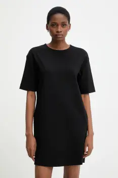 United Colors of Benetton rochie culoarea negru, mini, drept, 47CKDV0BW imagine