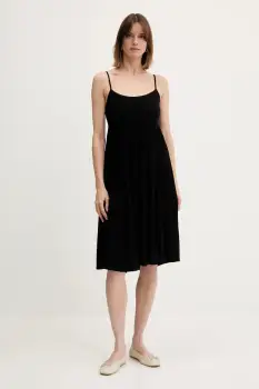 United Colors of Benetton rochie culoarea negru, mini, evazati, 4VW95V028 imagine