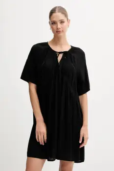 United Colors of Benetton rochie culoarea negru, mini, evazati, 4VW95V02B imagine