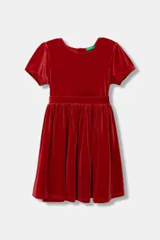 United Colors of Benetton rochie culoarea rosu, mini, evazati, 4WWWGV02O imagine