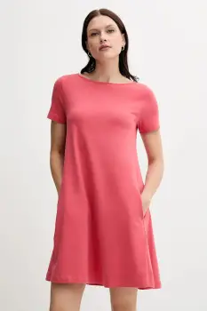 United Colors of Benetton rochie culoarea verde, mini, drept, 3Z1RDV01E imagine