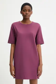 United Colors of Benetton rochie culoarea violet, mini, drept, 47CKDV0BW imagine