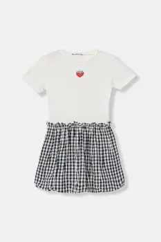 United Colors of Benetton rochie de vara de bumbac imagine