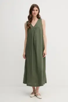 United Colors of Benetton rochie din in culoarea roz, maxi, evazati imagine