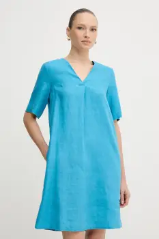 United Colors of Benetton rochie din in mini, oversize, 4AGHDV0B0 imagine