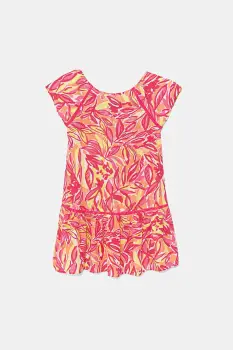 United Colors of Benetton rochie fete culoarea roz, mini, evazati, 4UIACV03G imagine