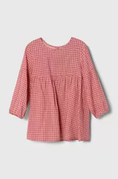 United Colors of Benetton rochie fete culoarea roz, mini, evazati imagine