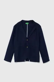 United Colors of Benetton sacou copii culoarea albastru marin imagine