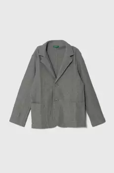 United Colors of Benetton sacou copii culoarea gri imagine