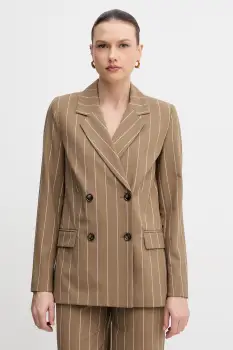 United Colors of Benetton sacou cu doua randuri de nasturi pentru femei, cu vascoza imagine