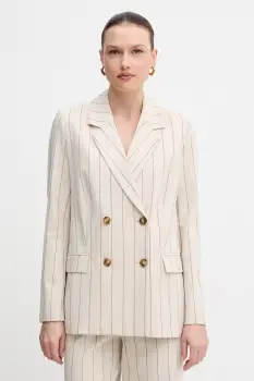 United Colors of Benetton sacou cu doua randuri de nasturi pentru femei, cu vascoza imagine