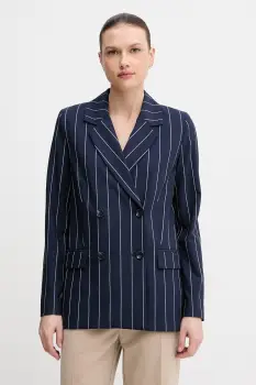 United Colors of Benetton sacou cu doua randuri de nasturi pentru femei, cu vascoza imagine