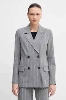 United Colors of Benetton sacou cu doua randuri de nasturi pentru femei, cu vascoza imagine