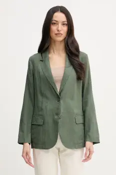 United Colors of Benetton sacou cu un singur rand de nasturi de dama din in imagine