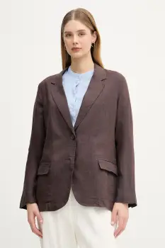 United Colors of Benetton sacou cu un singur rand de nasturi de dama din in imagine