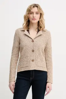 United Colors of Benetton sacou cu un singur rand de nasturi pentru femei, din bumbac imagine