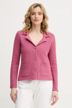 United Colors of Benetton sacou cu un singur rand de nasturi pentru femei, din bumbac imagine