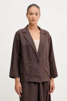United Colors of Benetton sacou cu un singur rand de nasturi pentru femei, din in imagine