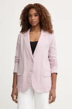 United Colors of Benetton sacou cu un singur rand de nasturi pentru femei, din in imagine