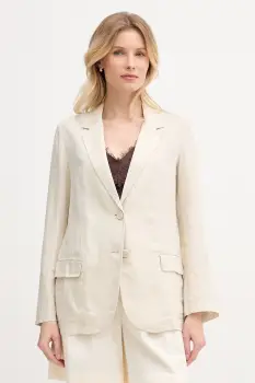 United Colors of Benetton sacou cu un singur rand de nasturi pentru femei, din in imagine