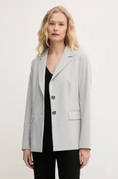 United Colors of Benetton sacou culoarea gri, un singur rand de nasturi, uni, 2R4CDW02W imagine