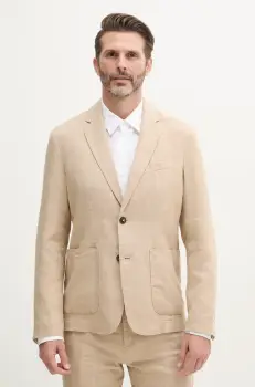 United Colors of Benetton sacou de in culoarea bej, 23B3UW014 imagine